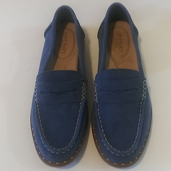 Sperry Shoes - Sperry Blue Suede Women Shoes Size 5.5